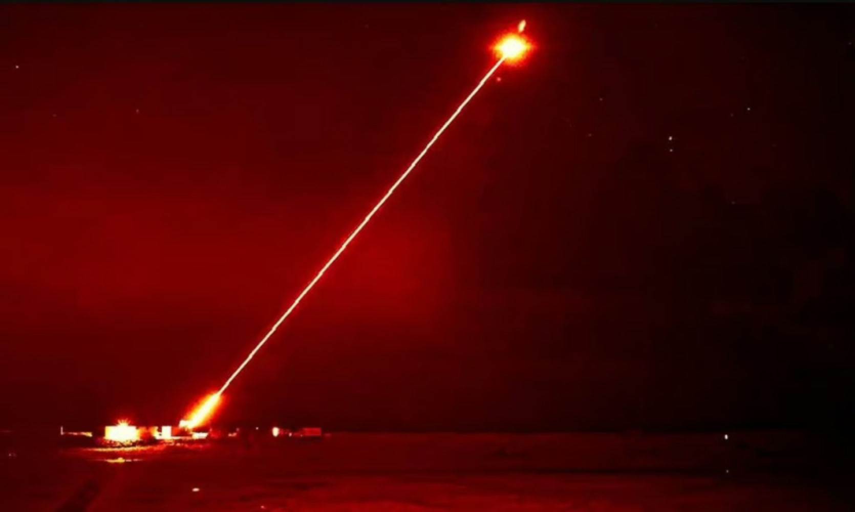 The DragonFire laser (counter-defense) system is shown on video